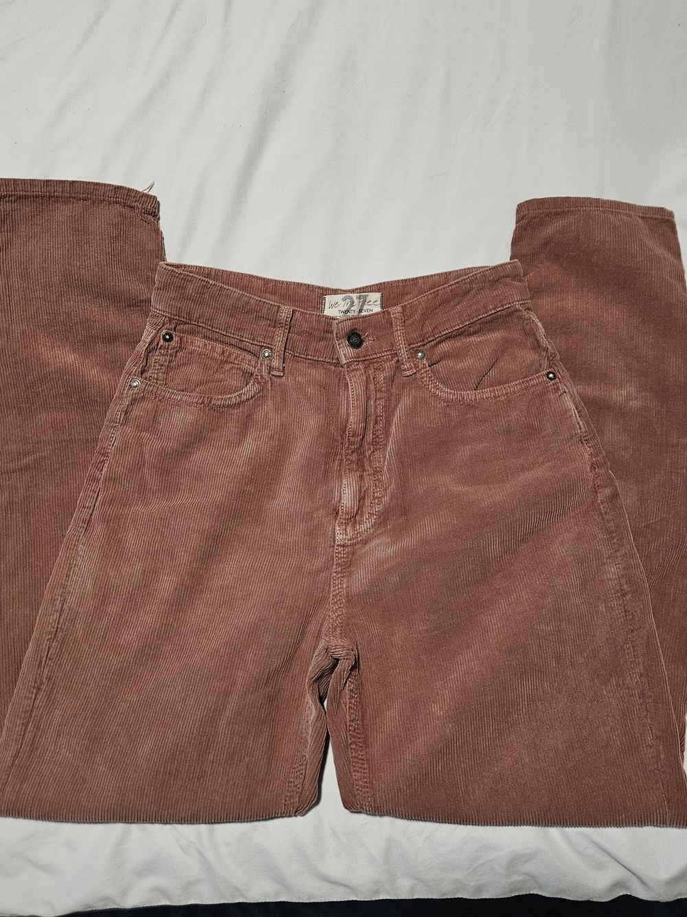 Free People We The Free Rust Corduroy Skinny Pants - Size 27